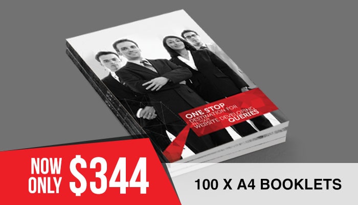 custom A4 Portrait booklets (210 x 297 mm) printing australia