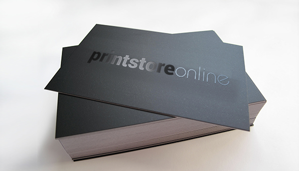 Black on Black Embossed Spot UV Business Cards • Printing Partners